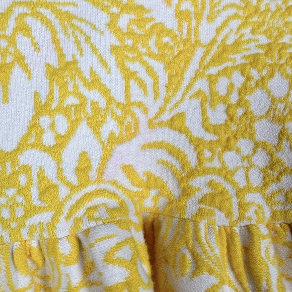 BCBGMaxazria Sunflower Jensen Puckered-Jackquard Peplum Skirt Size Small - Picture 4 of 10